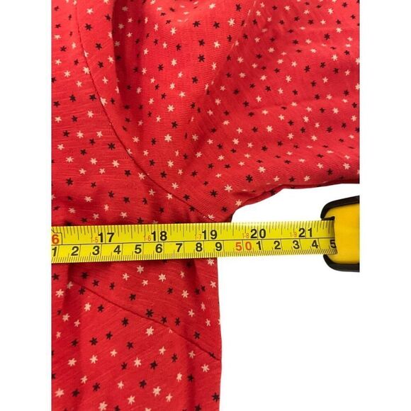 Boden Womens Odelia Dress UK 16L US 12L Red Geometric Stars Midi Patriotic NWT - Picture 10 of 13